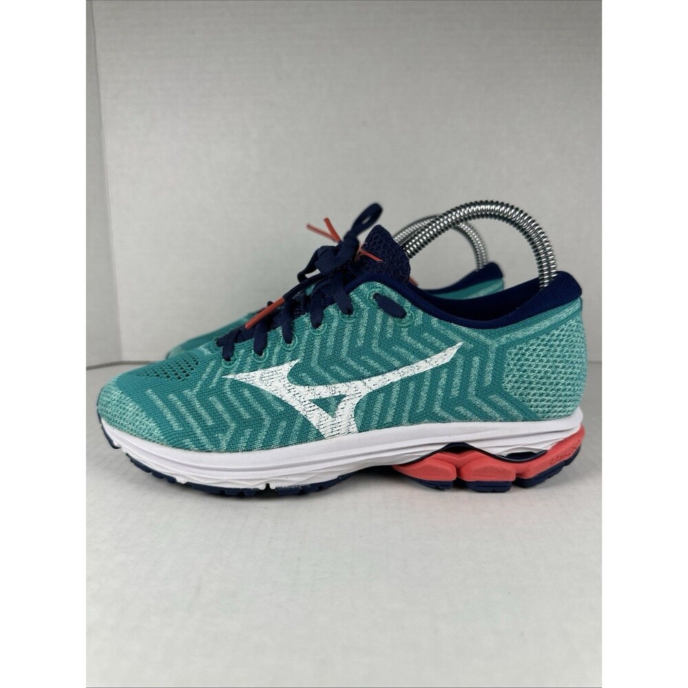 Mizuno WaveKnit R2 Women's Blue Running Athletic Training Shoes Size 6.5 Workout